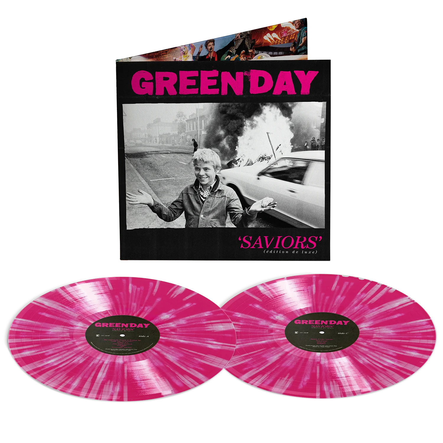 Saviors (édition de luxe) Pink With White Splatter Vinyl 2LP